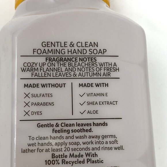 Bath & Body Works Football Season Foaming Hand Soap Gentle & Clean 8.75 Fl Oz - Picture 3 of 5